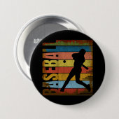 BASEBALL VINTAG STIL BUTTON (Vorne & Hinten)