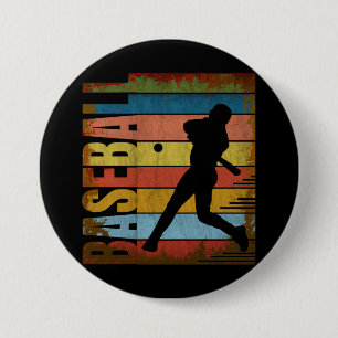 BASEBALL VINTAG STIL BUTTON