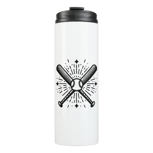 Baseball Vintag Thermosbecher (Vorderseite)