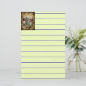 Baseball:Vintage Briefpapier (Stehend Vorderseite)