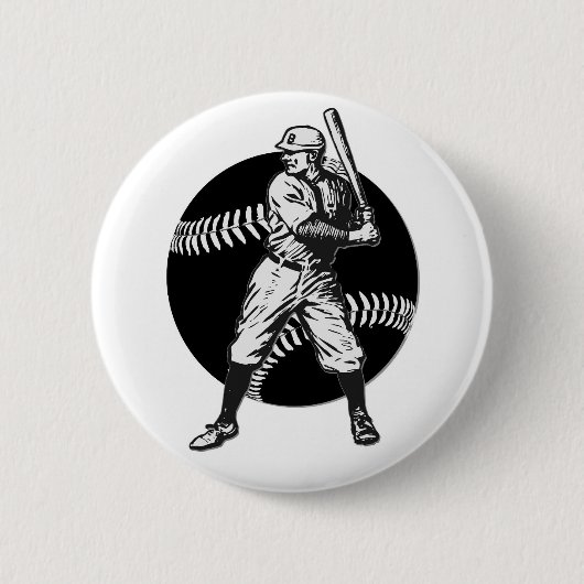 Baseball: Vintage Button (Vorderseite)