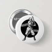 Baseball: Vintage Button (Vorne & Hinten)