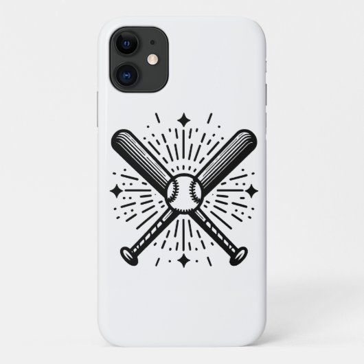 Baseball Vintage Case-Mate iPhone Hülle (Rückseite)