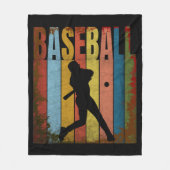 BASEBALL VINTAGE FLEECEDECKE (Vorderseite)