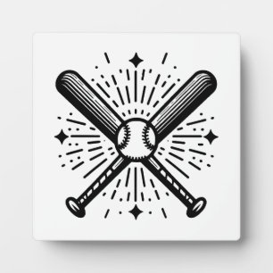 Baseball Vintage Fotoplatte