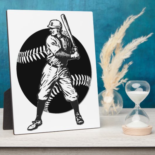 Baseball: Vintage Fotoplatte (Seite)
