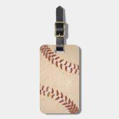 Baseball Vintage Gepäckanhänger (Vorderseite vertikal)