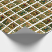 Baseball-Vintage-Geschenk Geschenkpapier (Ecke)