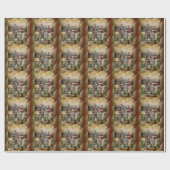 Baseball:Vintage Geschenkpapier (Flach)