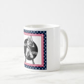 Baseball: Vintage Kaffee-Tasse Kaffeetasse (VorderseiteRechts)