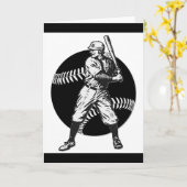 Baseball:Vintage Karte (Gelbe Blume)