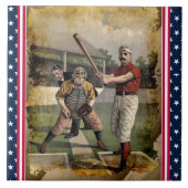 Baseball: Vintage Keramik Fliese (Vorderseite)