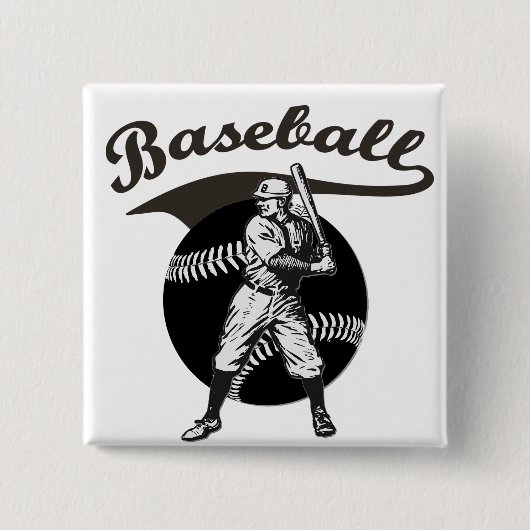 Baseball: Vintage-Knopf Button (Vorderseite)