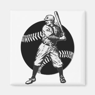 Baseball: Vintage Magnet