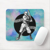 Baseball: Vintage Maus-Pad Mousepad (Mit Mouse)
