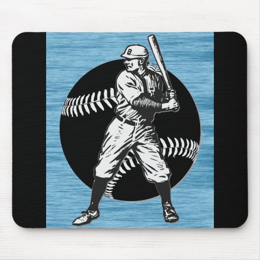 Baseball: Vintage-Mauspad Mousepad (Vorne)