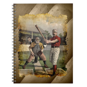 Baseball: Vintage Notizblock