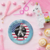 Baseball: Vintage Papierplatte Pappteller (Party)