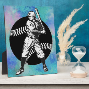 Baseball: Vintage-Plakette Fotoplatte