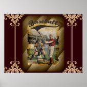 Baseball: Vintage Poster (Vorne)