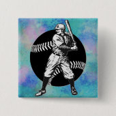 Baseball: Vintage Schaltfläche Button (Vorderseite)