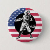 Baseball: Vintage Schaltfläche Button (Vorderseite)