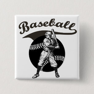 Baseball: Vintage Schaltfläche Button