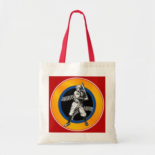 Baseball: Vintage-Taschentuch Tragetasche (Vorne)