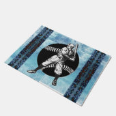 Baseball: Vintage Türmatte (Schrägansicht)