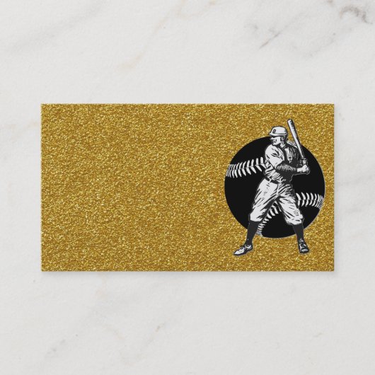 Baseball: Vintage Visitenkarte (Vorderseite)