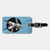 Baseball: Vintager Gepäckanhänger (Vorderseite horizontal)