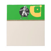 Baseball: Vintager Notepad Notizblock (Vorderseite)