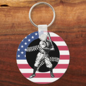 Baseball: Vintager Schlüsselanhänger (Vorderseite)