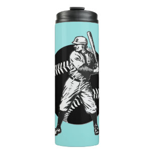 Baseball: Vintager thermischer Tumbler Thermosbecher