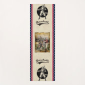 Baseball: Vintager Yogamat Yogamatte (Vorderseite)