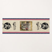 Baseball: Vintager Yogamat Yogamatte (Vorderseite (Horizontal))