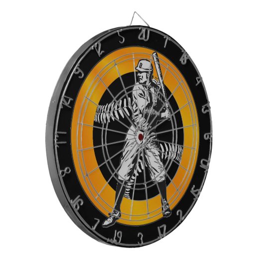 Baseball: Vintages Dart Board Dartscheibe (Vorderseite Links)