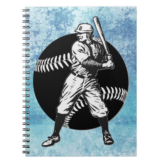 Baseball:Vintages Notebook Notizblock (Vorderseite)