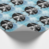 Baseball: Vintages Wrapping Paper Geschenkpapier (Ecke)