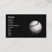 Baseball Visitenkarte (Vorderseite)
