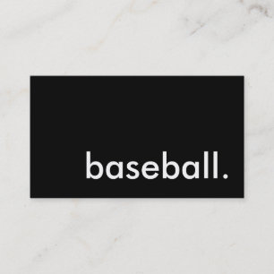 baseball. visitenkarte