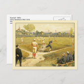 Baseball von Henry Sandham Postkarte (Vorne/Hinten)
