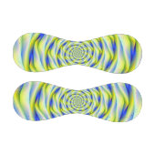 Baseball Vortex in Blau und Gelb (Paneele)