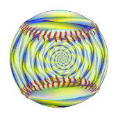 Baseball Vortex in Blau und Gelb (Vorderseite)