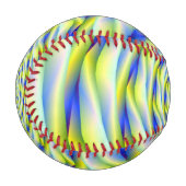 Baseball Vortex in Blau und Gelb (Vorderseite Links)