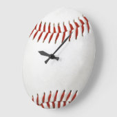 Baseball - Wall Clock Große Wanduhr (Winkel)