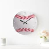 Baseball Wall Clock with numbers Große Wanduhr (Zuhause)