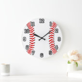 Baseball-Wanduhr Große Wanduhr (Zuhause)