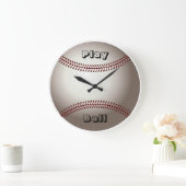 Baseball-Wanduhr Große Wanduhr (Zuhause)