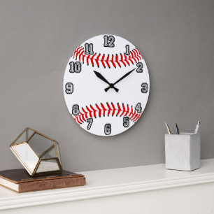 Baseball-Wanduhr Große Wanduhr